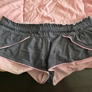 Lululemon Athletica Pink and Gray Surf Short